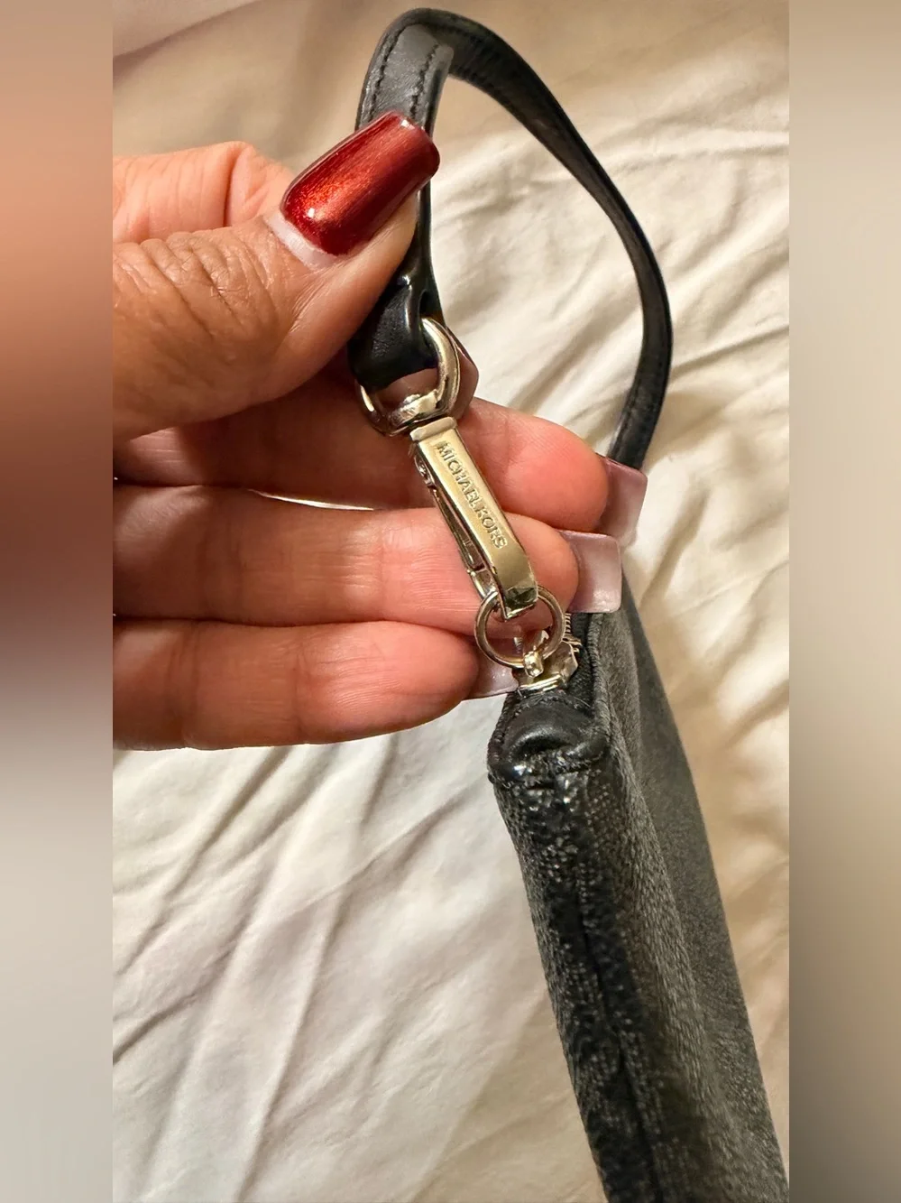 Michael Kors Charcoal Gray Wristlet Clutch
